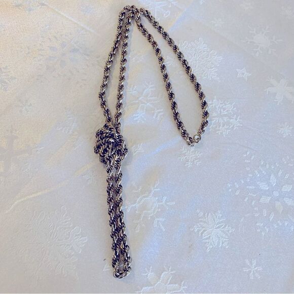 Classic Vintage Rope Chain Necklace 50”Gold Tone Extra Long Heavy Well Made - Picture 1 of 6